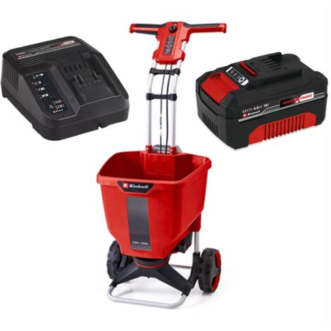 Einhell 18v Cordless Spreader Power X-Change Garden + 4AH Battery + Charger Kit