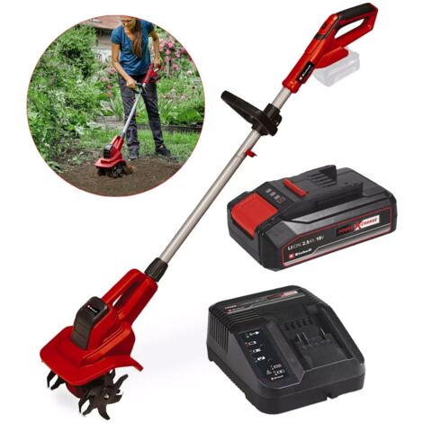 Einhell 18v Cordless Tiller Cultivator 20cm Power X-Change GE-CR 18/20 1 x 2.5ah