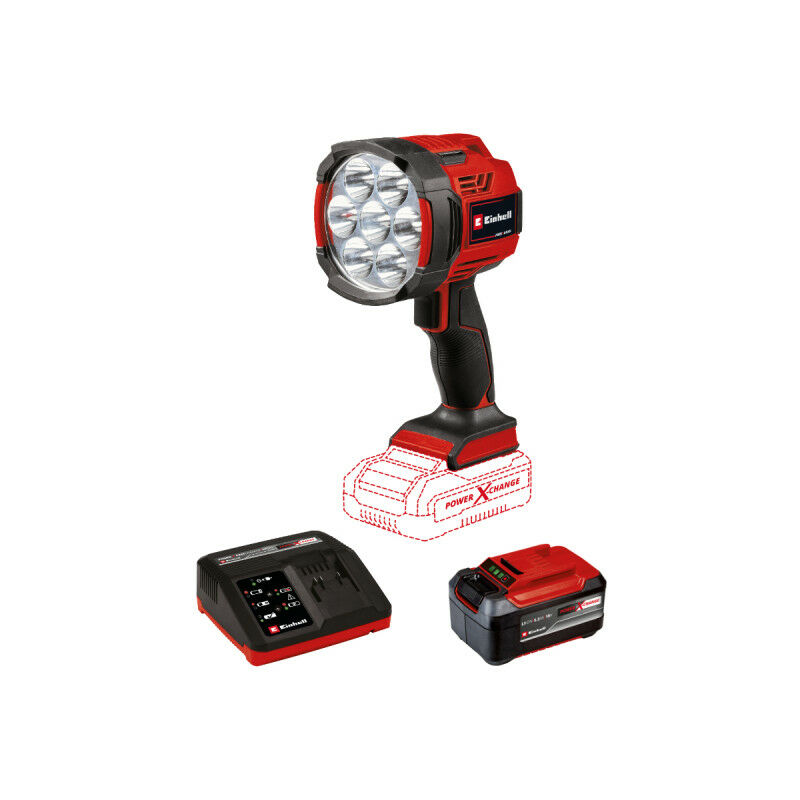 Image of 18V Power X-Change Pacchetto lampade led - te-cl 18/2500 LiAC-solo - Starter Kit Potenza 5.2Ah - Einhell