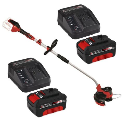 Einhell 3411300 GE-CT Power X-Change Grass Trimmer 36V + 2 x 4AH Battery Pack