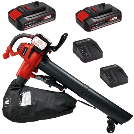 Einhell 3433630 36v Cordless Leaf Blower Vacuum PXC + X2 2.5AH Battery Kit