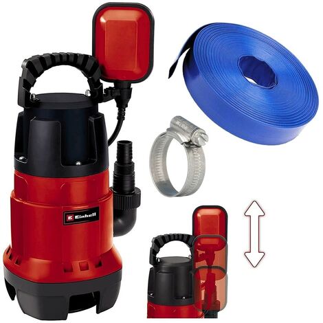 Einhell 4170682 GC-DP Dirty Water Pump Rain Barrel Pond Butt 780W 10m Hose &Clip