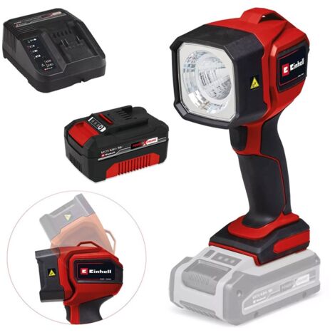 Einhell 4514175 Li-Solo LED Torch Worklight 18V Power XChange + 4ah Battery Kit