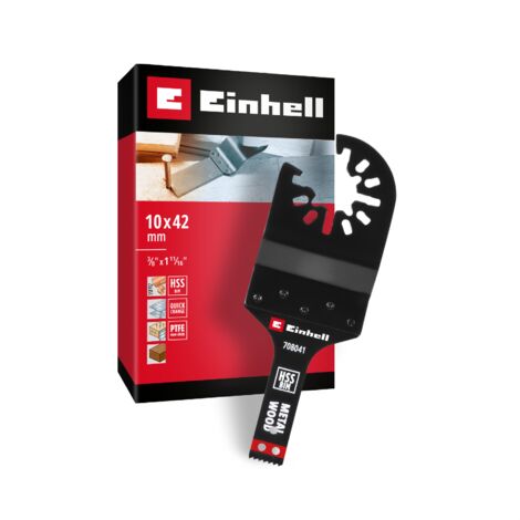 Einhell 708041 Tauchsägeblatt BIM Met, 10mm Bimetall Multifunktionswerkzeug-Zubehör-Set  10 mm  1 St