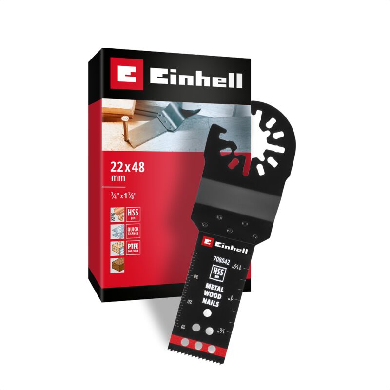 Einhell 708042 Tauchsägeblatt Bim Met, 22mm Bimetall Multifunktionswerkzeug-zubehör-set 22 Mm 1 St