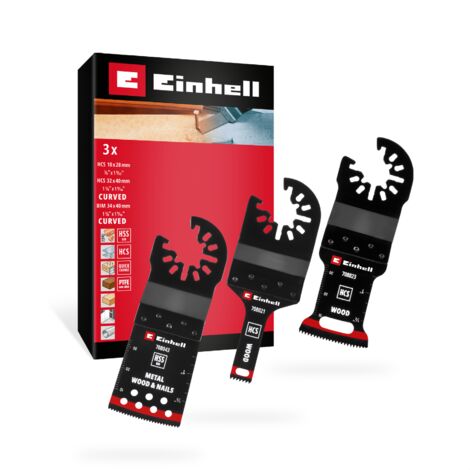 Einhell 708103 Multit.-Set Holz/Metal 3tlg SB HCS, BiM Multifunktionswerkzeug-Zubehör-Set    1 St.