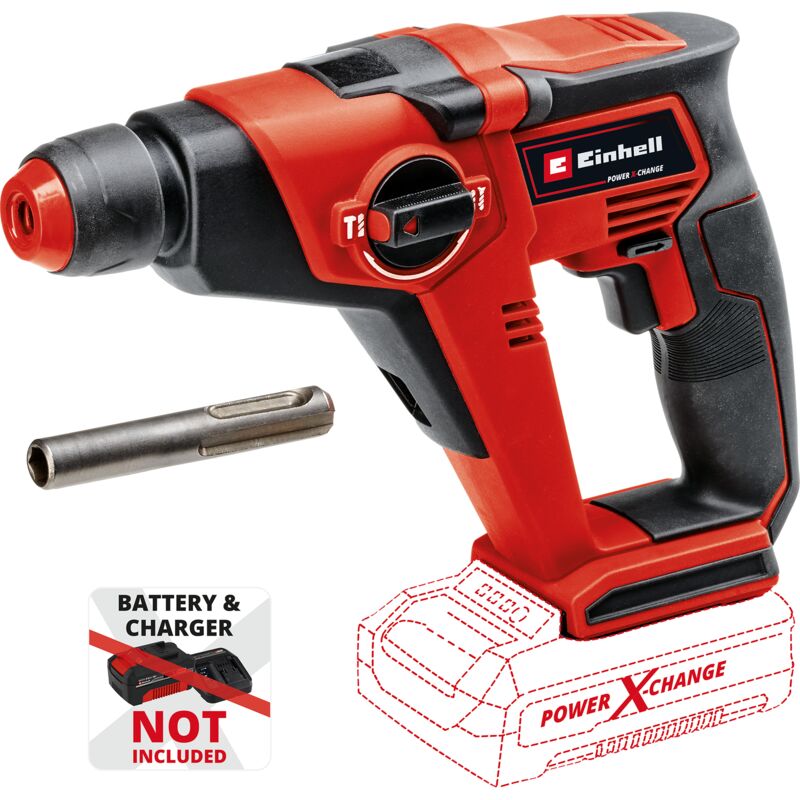 Image of Akku-Bohrhammer te-hd 18/12 Li Solo 18 v Bohrhammer - Einhell