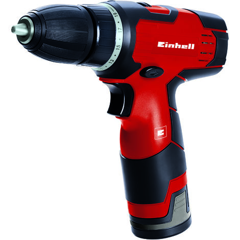 Einhell Akku Bohrschrauber TH-CD 12-2 Li (12V, 1,3Ah, 24Nm, Quick Stop, 2 Gang-Getriebe, 20 Drehmomentstufen, Spindelarretierung, Transportkoffer)