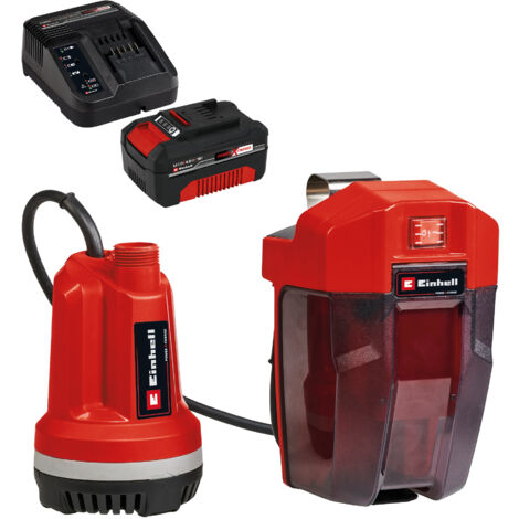 EINHELL Akku-Klarwasserpumpe GE-PP 18 RB Li + Starterset