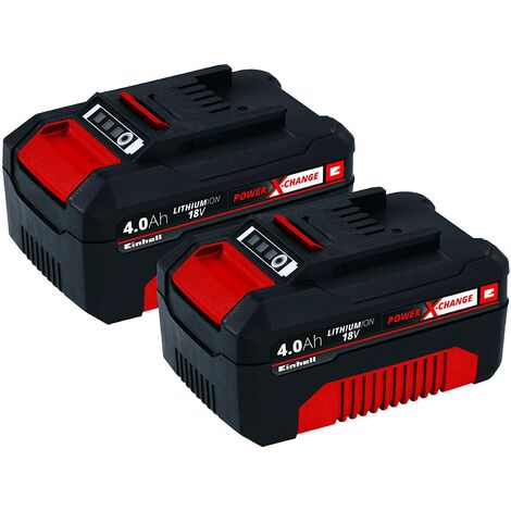 Einhell Akku PXC-Twinpack 4,0 Ah Power X-Change (Li-Ion, 18 V, 2x 4,0 Ah, für alle PXC-Geräte geeignet)