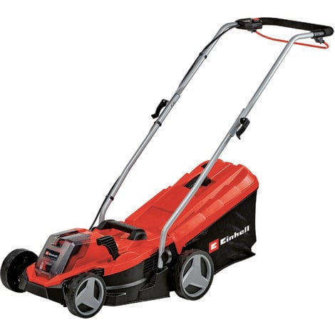 Einhell Akku-Rasenmäher GE-CM 18/33 Li Kit Power X-Change (18 V, 33 cm Schnittbreite, bis 200 m², Brushless, 30L Fangkorb, 25-65 mm Schnitthöhe, inkl. 4,0 Ah Akku + Ladegerät)