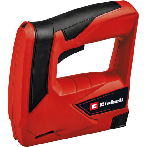 Einhell Akku-Tacker TC-CT 3,6 Li (3,6 V, 1,3 Ah, 30 Schüsse/min, ergonomischer Softgrip, Sicherheitsnase, Lieferung inkl. Metallbox, Ladegerät & 1000 Klammern)