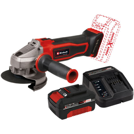 EINHELL Akku-Winkelschleifer TE-AG 18/ 115 Q Li Kit (1x 4,0 Ah)