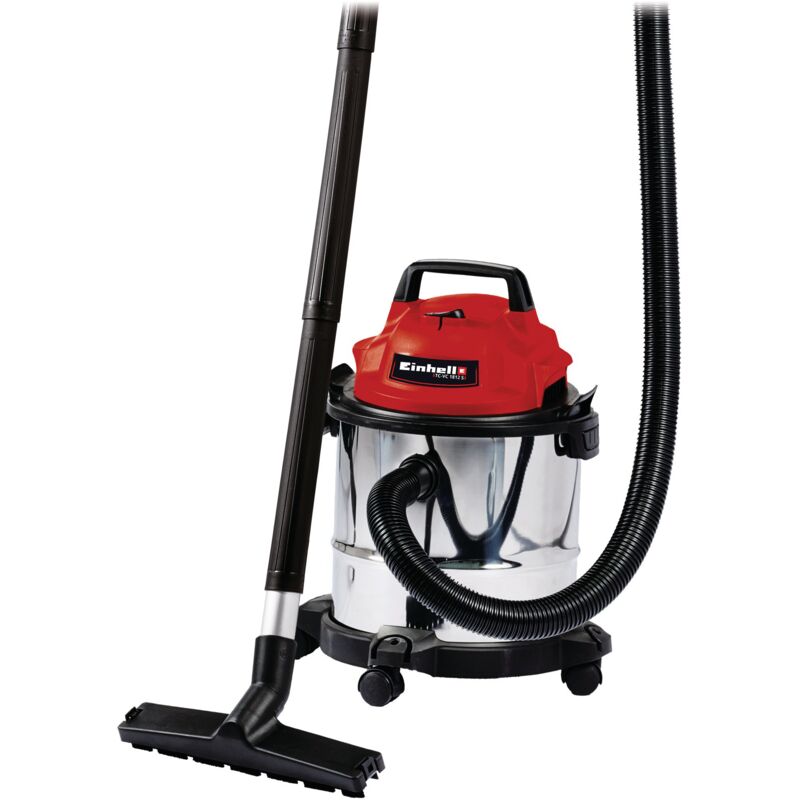 Einhell Aspirateur eaux et poussières TC-VC 1812 S (1250 W, Cuve 12L, Livré avec accessoires)