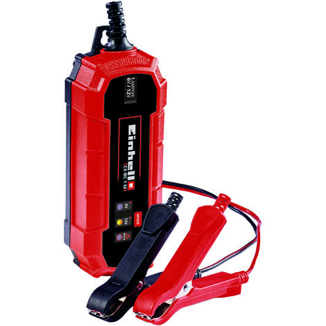 Einhell Batterie-Ladegerät CE-BC 1 M (intelligentes Batterieladegerät mit Mikroprozessorsteuerung für verschiedenste Batterietypen, bis zu max. 32 Ah, max. 1 Ampere Ladestrom)