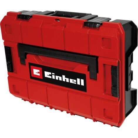 Einhell Coffret de rangement E-Case S-F (System Box, pour le rangement universel des outils, 44x32x13 cm, charge max. 25 kg, revêtement intérieur en mousse, étanche aux éclaboussures, empilable)