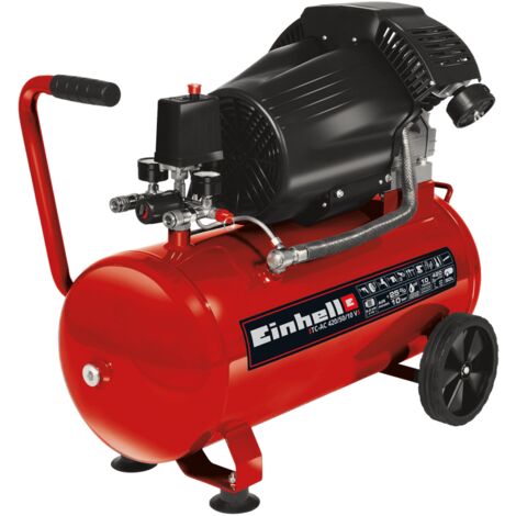 Einhell Compresseur TC-AC 420/50/10 V (2200 W, 10 bar, cylindre en V réservoir 50l)