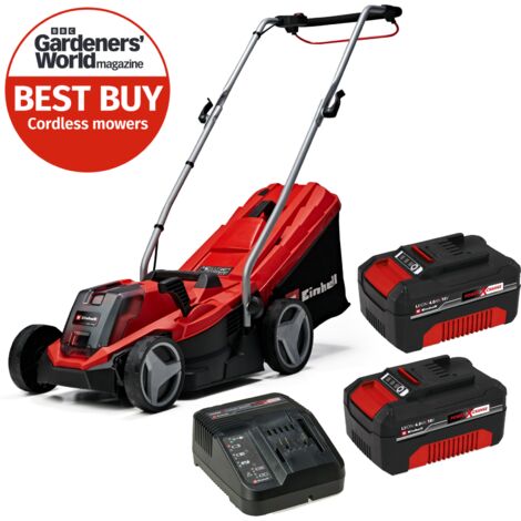 Einhell Cordless 18v Lawnmower 33cm Cut Brushles Power X Change + 2x 4ah Battery