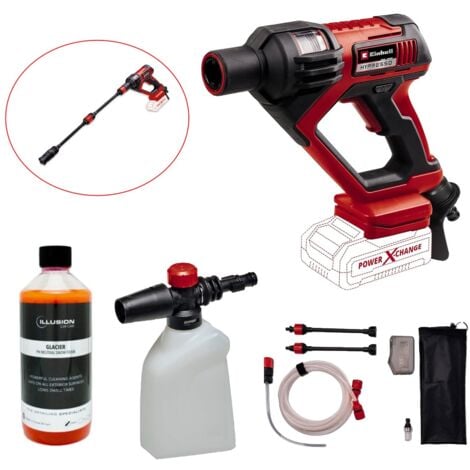 Einhell Cordless Pressure Washer 24 Bar 18V 4 In 1 HYPRESSO + Snow Foam Kit