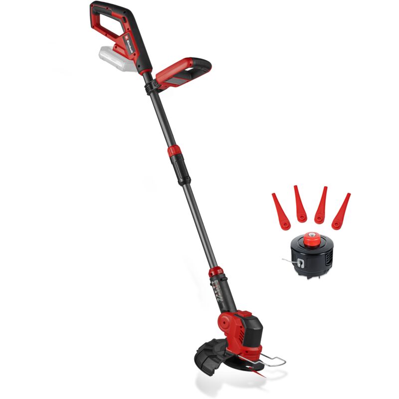 Coupe bordures sans fil ? Largeur 25 cm ? Manche télescopique ? Bloc moteur pivotant ? Fonction Edging ? 18 V ? Lames et fil inclus