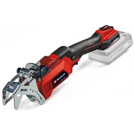 Einhell Coupe branches sans fil GE-GS 18/150 Li-Solo Power X-Change (18V, longueur lame 150mm, avec un étrier et une lame bois) Livré sans Batterie ni chargeur