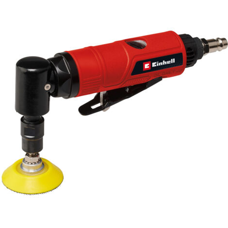 Einhell Druckluft-Winkelschleifer TC-PA 50 (6,3 bar Arbeitsdruck, 113 l/min Luftverbrauch, Ø 50 mm Schleifteller, inkl. diverser Schleifpapiere)