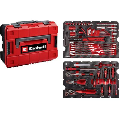 Einhell E-CASE 370570 Valigetta porta utensili con contenuto 80 parti (L x A x P) 44.4 x 32.9 x 13.1 cm