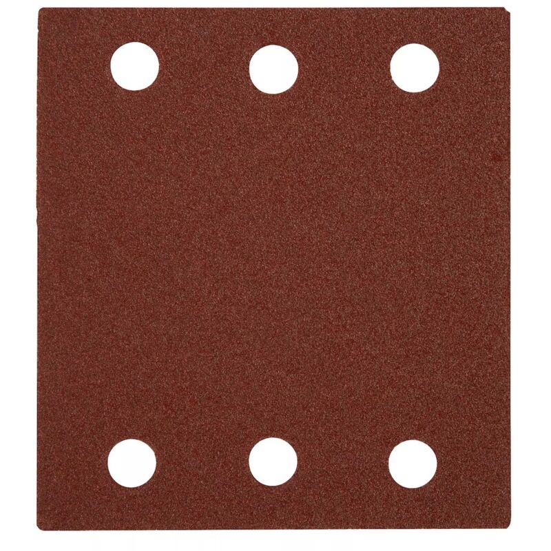 EINHELL Feuilles abrasives pour ponceuse orbitale – 102 x 114 mm – Grain P40 à P240 – Lot de 12