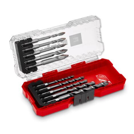 EINHELL Fliesenbohrer-Set, 51410, S-Case, 5-10 mm, 10-teilig
