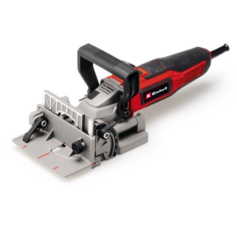 Einhell Fraiseuse à lamelle TE-BJ 900 (900 W, profondeur de fraisage 20 mm, réglage en continu de l’angle/la hauteur, réglage de la profondeur à 6 niveaux, sac collecteur de poussière)