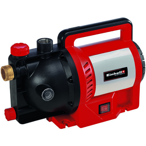 Einhell Gartenpumpe GC-GP 1250 N/1 (1.200 W, max. 5000 L/h, max. Förderhöhe 50 m, Wasserfüllanzeige, Wassereinfüllöffnung /-ablassschraube, Frostschutz, Thermoschutz)