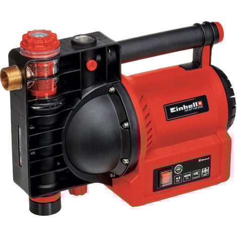 Einhell Gartenpumpe GE-GP 1145 ECO (1.100 W, Wasserfüll-/Schmutz-/Sauganzeige, Thermo-/Frostschutz, Wassereinfüllschraube, Vorfilter m. Rückschlagventil, inkl. Adapter)