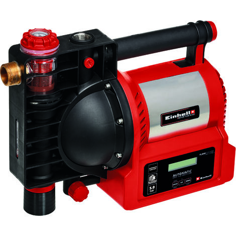 Einhell Hauswasserautomat GE-AW 1246 N FS (1.200 Watt, Wasserfüllanzeige, Schmutz-/Sauganzeige, Trockenlaufsicherung, Brühschutz, Vorfilter mit Rückschlagventil, Flow-Sensor)