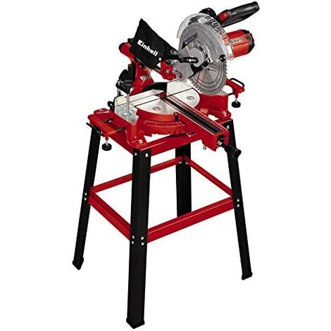 Einhell Ingletadora TC-SM 2531/2 U (1900 W, 4.800 rpm, hoja de sierra Ø254 x ø30 mm, láser, cabezal de sierra basculante, incluida la hoja de sierra HM), roja