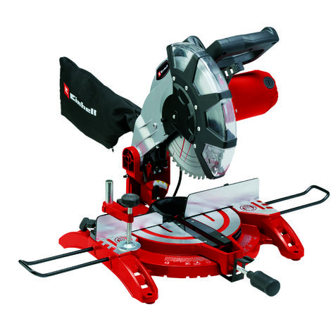 Einhell Kapp-Gehrungssäge TC-MS 2513 L (1600 W, max. 75 mm x 130 mm Schnitttiefe/-breite, Ø 250 mm Sägeblatt, schwenkbarer Sägekopf, Laser, Drehtisch mit Schnellverstellung)