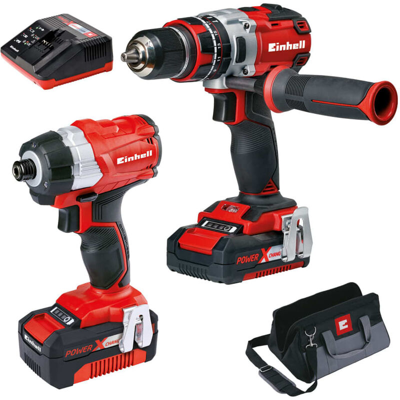 

Einhell Kit de herramientas eléctricas 18V Twin Pack BL