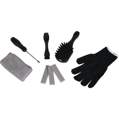 Einhell Kit de nettoyage pour robots-tondeuses (tampon abrasif, spatule, brosses, tournevis, chiffon microfibre et gants)