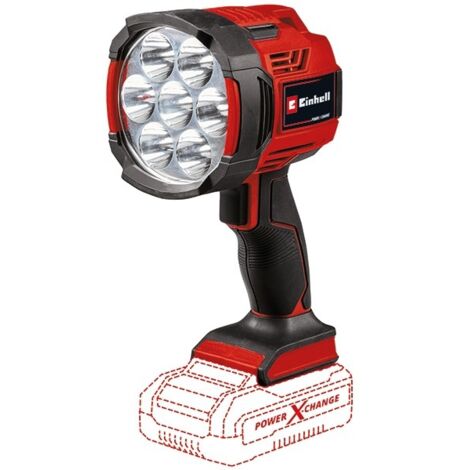 Einhell Lampe sans fil TE-CL 18/2500 LiAC-Solo PXC (18V, Flux lumineux de 2500 lumens, 7 LED, température couleur de 6500 K, filetage pour trépied) Livré sans Batterie ni Chargeur