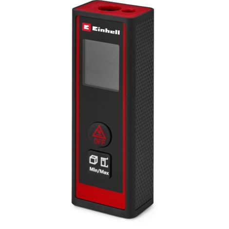 Einhell Laser Entfernungsmesser TC-LD 30 R (30 m max. Messbereich, Messmodi Distanz, Fläche, Volumen, Dauermessung, LCD-Display, Abschaltautomatik, ohne Batterien)