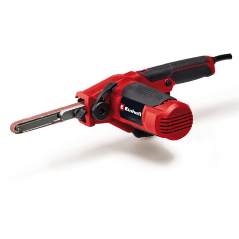 Einhell Lime à bande TC-BF 500 E (500 W, vitesse jusqu’à 1 700 m/min, fonction de marche continue, système d’aspiration des poussières intégré, variateur électronique, avec jeu de 6 bandes abrasives)