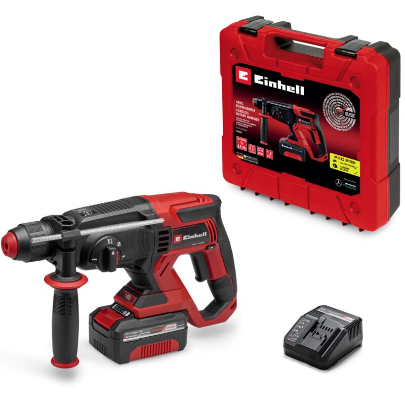 Einhell Marteau Perforateur sans fil TE HD 1820 Li PXC 18V 18 J SDS Plus Livré avec Batterie 40Ah+ et Chargeur