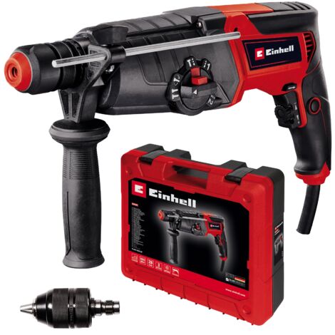 Einhell Martello perforatore TE-RH 950 5F (950 W, trasmissione a 2 marce, forza d'urto 3J, attacco SDS-plus, potenza di foratura calcestruzzo 28 mm, arresto della profondità di foratura, consegna in