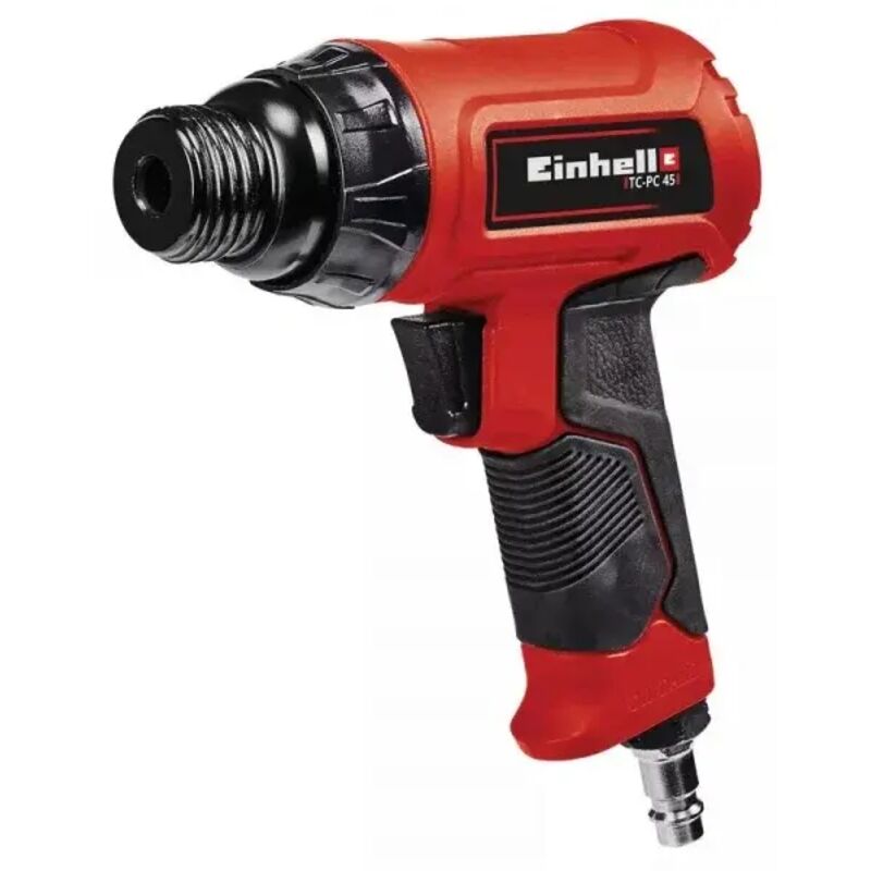 Einhell - tc-pc 45 Scalpello pneumatico (pressione max 6.3 bar, portata aria 113 L/min, giri min 4500, corsa 43 mm, incl. set 4 da 120 mm, boccetta