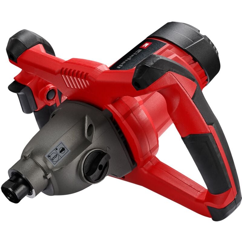 Einhell Mélangeur de peinture et de mortier TC-MX 1400-2 E (1400 W, Interrupteur blocable, Démarrage progressif, Porte-outils solide, tige M14)