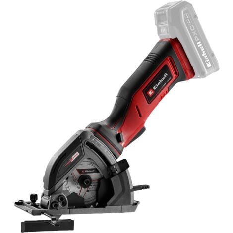 Einhell Mini-scie circulaire portative sans fil TE-CS 18/89 Li-Solo Power X-Change (18V, 2500 min-1, 28 mm de profondeur de coupe, 89 mm de diamètre de lame de scie) Livré sans Batterie ni Chargeur