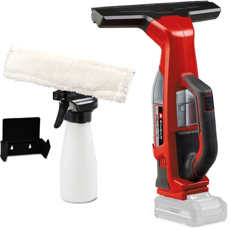 Einhell Nettoyeur de vitres sans fil BRILLIANTO Solo Power X-Change (18 V, buse aspirante de 28 cm) Livré sans Batterie ni Chargeur
