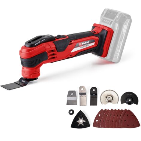 Einhell Outil multifonction sans fil VARRITO - Solo PXC (18V, 11000-20000 min.-1, verrouillage rapide, porte-outil réglable en 12 directions) Livré sans Batterie ni Chargeur