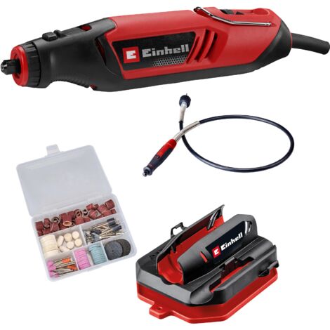 Einhell Outil rotatif multifonction TC-MT 150 E (150 W, variateur électronique, 35 000 tr/min max., système de blocage d’arbre, vendu avec 117 accessoires)