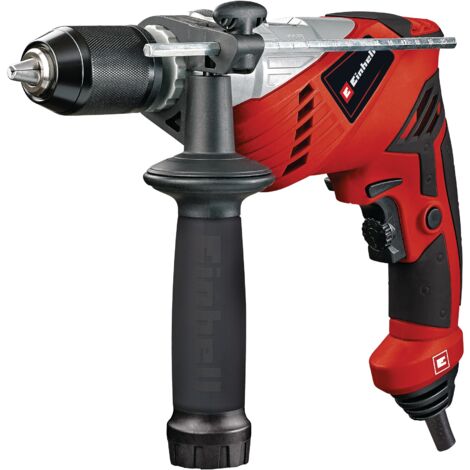 Perceuse perforeuse réversible Sans Clé Marteau Etui 13 Mm 650W Rt-Id 65 Einhell 82704