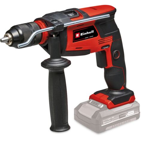 Einhell Perceuse à percussion sans fil TC-ID 18 Li-i Solo Power X-Change (lithium-ion, mandrin auto-serrant de 13 mm, rotation avant/arrière, variateur électronique, vendue sans batterie ni chargeur)